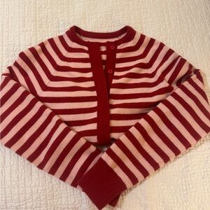 Striped Red and pink Women's Sweater